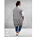 NO.1 BY OX Cardigan Mouwloos Mocca Brown